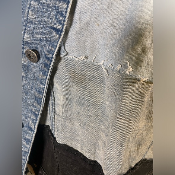SMOKE RISE DMN CO artsy denim jacket - Picture 9 of 9